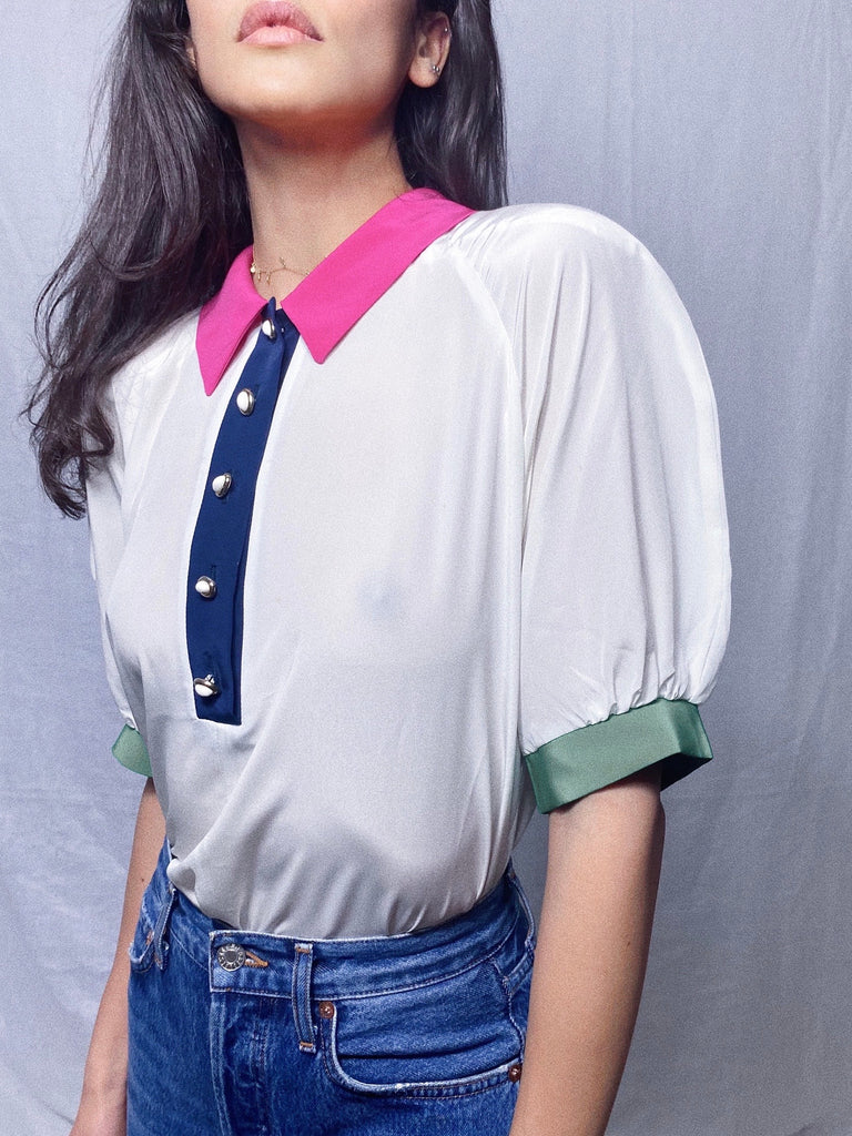 Blouse Color-block